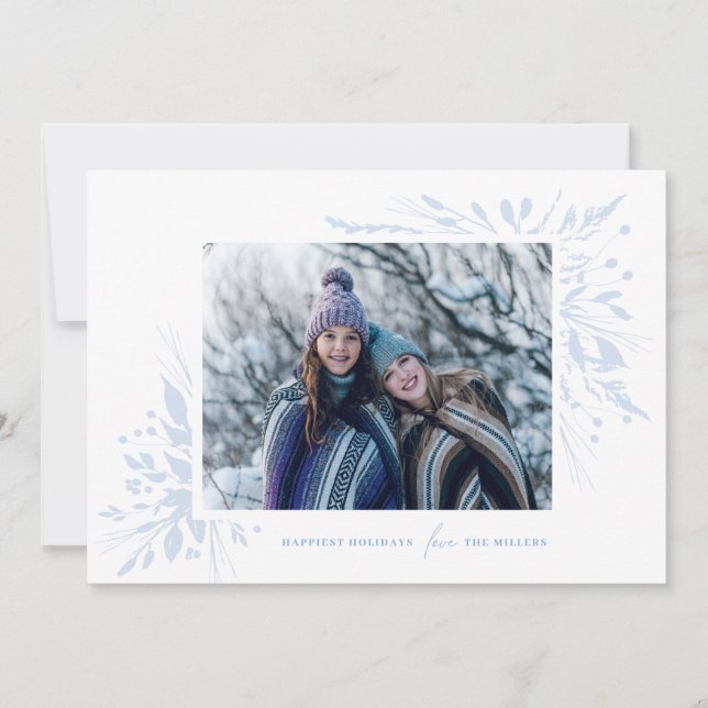 Winter Wonderland Horizontal Holiday Carte photo (Devant)