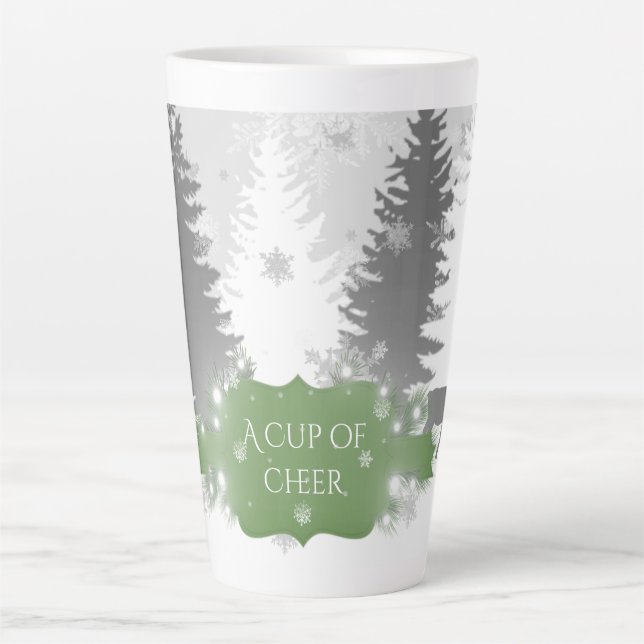 Winter Wonderland Latte Mug - Vert (Devant)