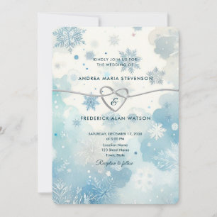 Winter Wonderland QR Faire-part de mariage