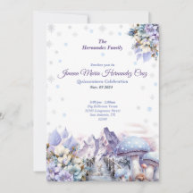 Winter Wonderland Quinceañera Invitation