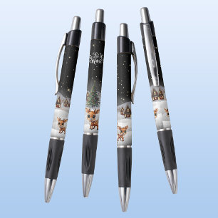 Winter Wonderland Reindee Laisser la neige Stylo d