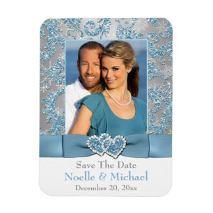 Winter Wonderland Save the Date Photo Magnet