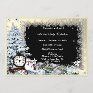 Winter Wonderland Snowman Noël Invitation