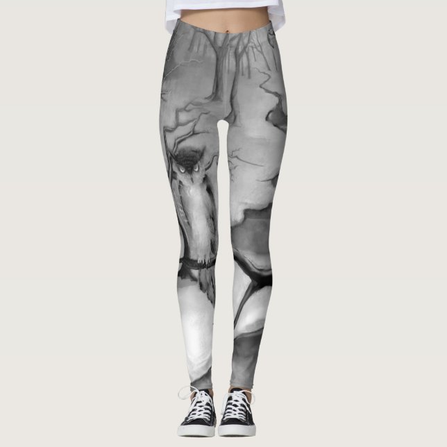 "Winterwood" B&W Leggings (Devant)