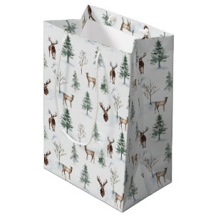 Wintry Wonderland 3 Christmas Holiday Sac cadeau