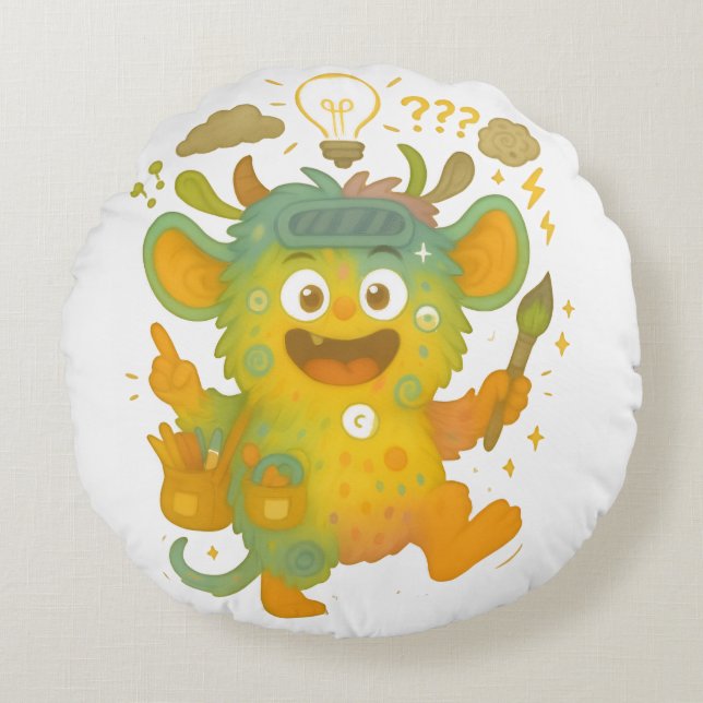 Wirrwuschel Coussin – Le grand monstre mixte de TD (Devant)