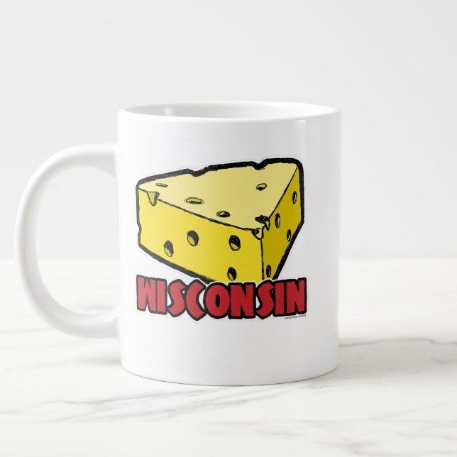 Wisconsin Fromage Wedge Jumbo Mug (Gauche)