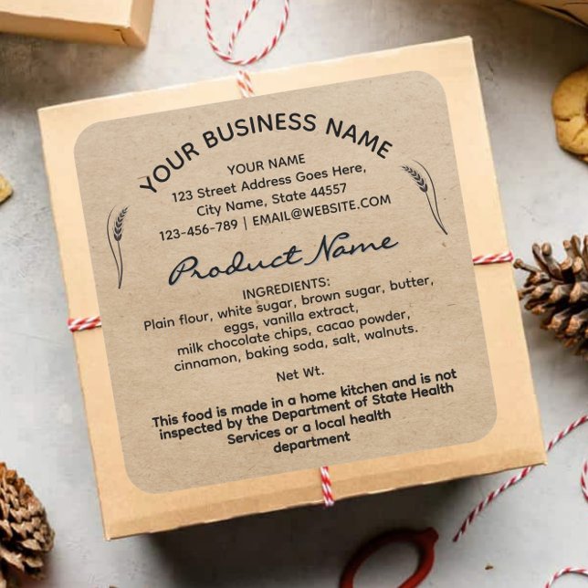 Wisconsin Kraft Cottage Law Food étiquette sticker (Créateur téléchargé)