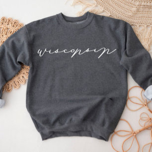 Wisconsin Script Sweatshirt de l'État féminin