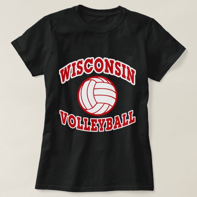 Wisconsin Volleyball Classic Style Pullover (Design devant)