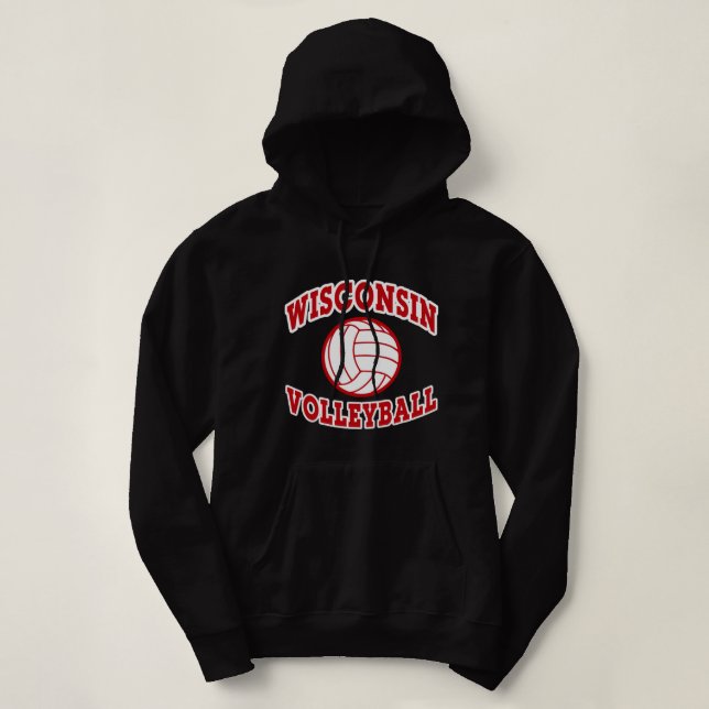 Wisconsin Volleyball Classic Style Pullover (Design devant)