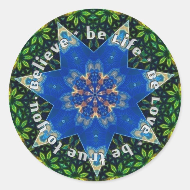 Wisdom Words - Be Life Sticker (Devant)