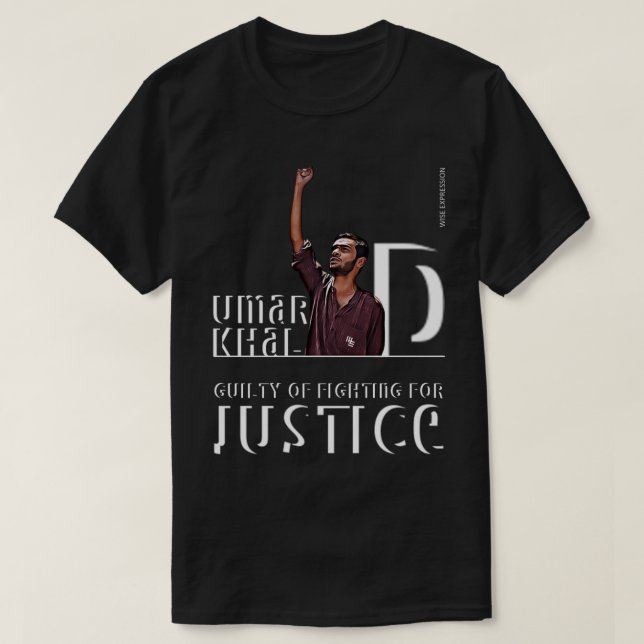 Wise Expression UMAR KHALID est MON T-shirt HERO (Design devant)