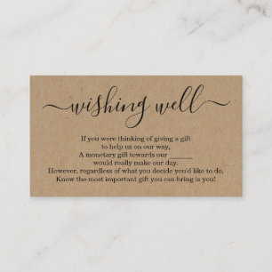 Wishing Well for Faire-part de mariage - Texte sur