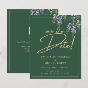 WISTERIA DE BUDGET Or Vert SAUVER LA DATE