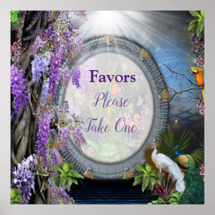 Wisteria & Gros oiseaux, Dreamscape Themes Poster