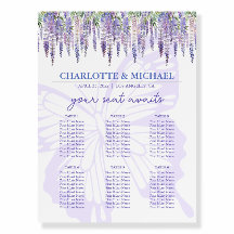 Wisteria romantique 6 Tableau Mariage Tableau de s