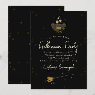 Witch Adulte Halloween Party Invitation