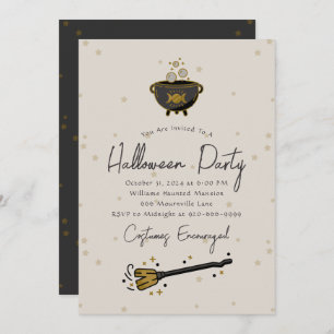 Witch Adulte Halloween Party Invitation