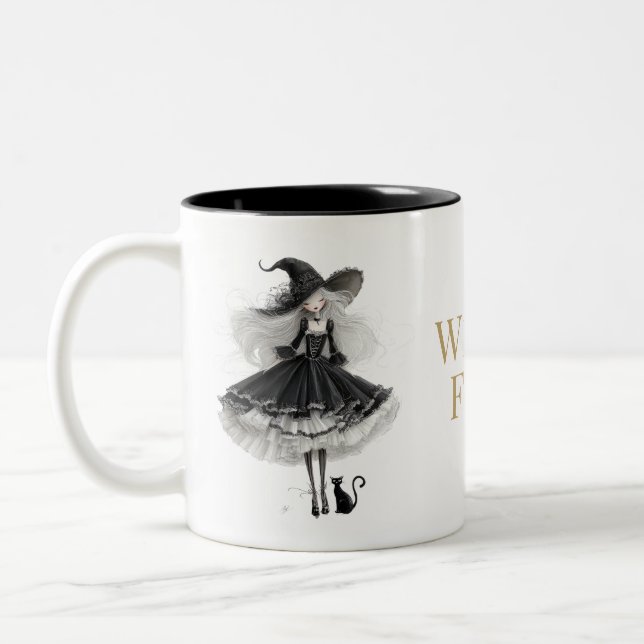 Witch Fuel Gothic Witch Coffee Mug (Gauche)