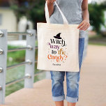 Witch Way Halloween Sac fourre-tout personnalisé<br><div class="desc">Visitez berryberrysweet.com pour des cadeaux et des papeteries personnalisés et élégants.</div>