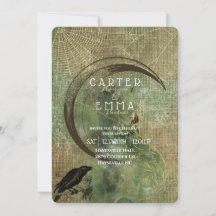 Witch Wicca Spells et Webs Faire-part de mariage