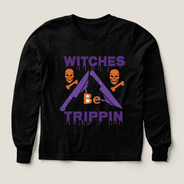 Witches Trippin Groovy Witchy Vibes Spooky  (Motif recto)