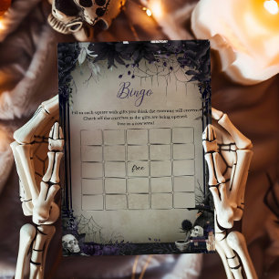 Witchic Gothic Halloween Baby shower Bingo Jeu