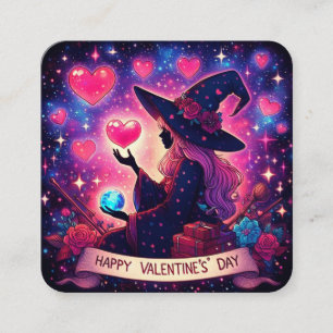 Witcht Heart Love Valentines Day Cartes magiques