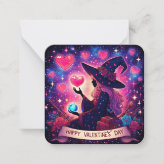 Witcht Heart Love Valentines Day Cartes magiques