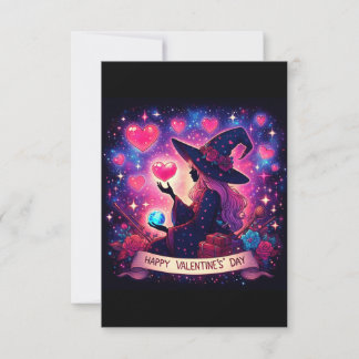 Witcht Heart Love Valentines Day Cartes magiques