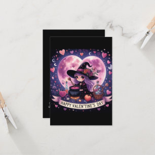 Witcht Heart Love Valentines Day Cartes magiques