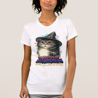 Witchy Cat Magic T-Shirt Set - Aesthetic 3D Graffi