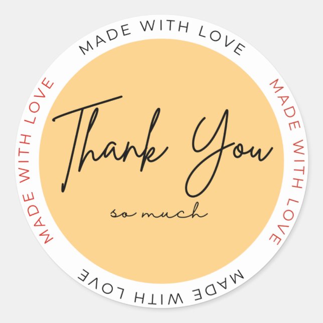 With Love Heart Sticker – Minimal Cute Love (Devant)
