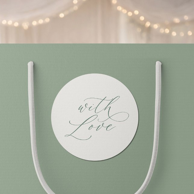 With Love Wedding Favor Stickers  (Créateur téléchargé)