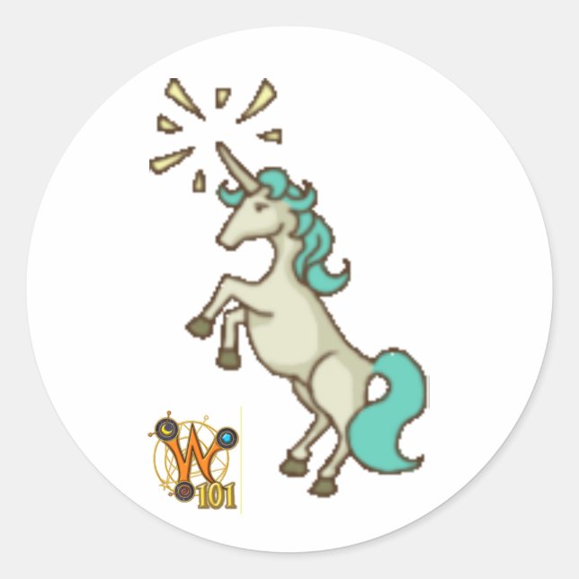 Wizard101 Unicorn Doodle Sticker (Devant)