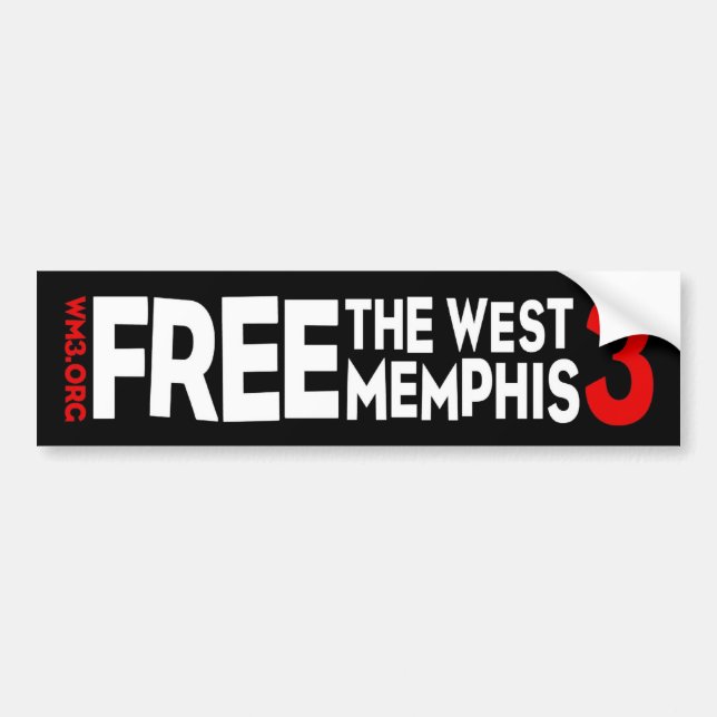 WM3 WEST MEMPHIS TROIS autocollants pare-chocs (Devant)