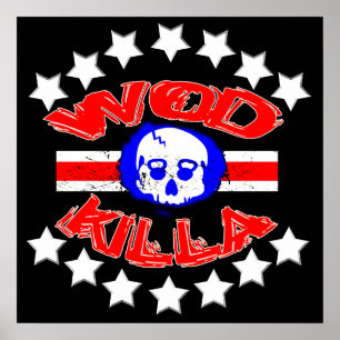 WOD Killa - affiche de crâne de bouilloire du