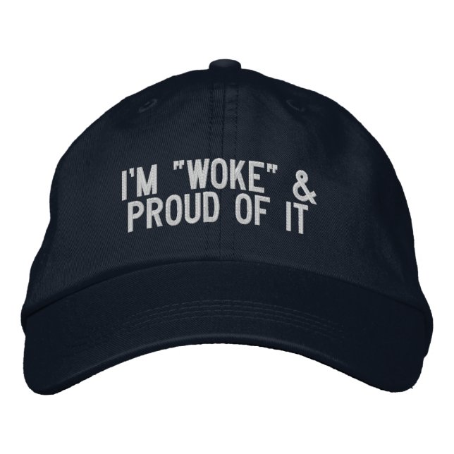 "WOKE" & FIER Casquette brodé (Devant)