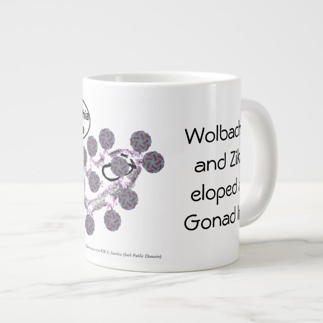 Wolbachia aime Zika 20 oz. Mug par RoseWrites (Devant droit)