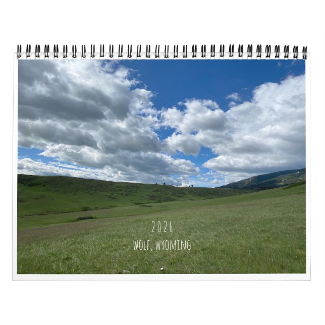 Wolf 2026, Calendrier des paysages du Wyoming (Protection)