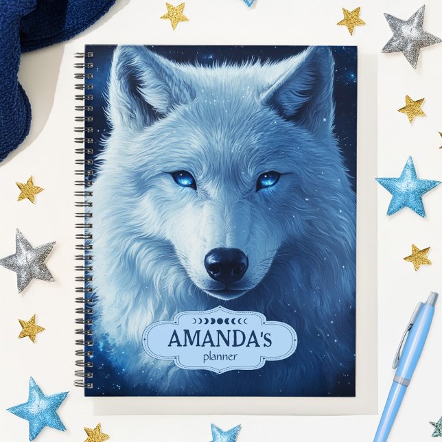 Wolf céleste Sky Stars L'anxiété des Ados chaque j (Celestial Wolf Sky Stars Teen Anxiety Everyday Planner)
