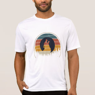 WOLF dans le T-shirt Silhouette Woods