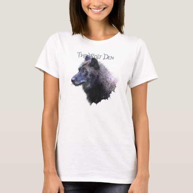 Wolf Den Grey Wolf Head Wildlife T-Shirt (Devant)