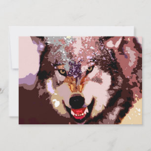 Wolf en invitation à la neige