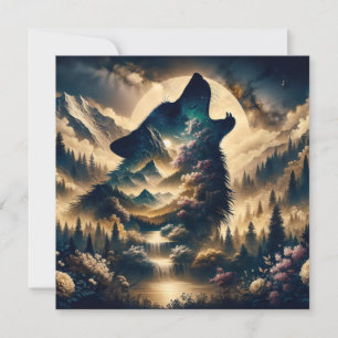 Wolf Howling à la Lune