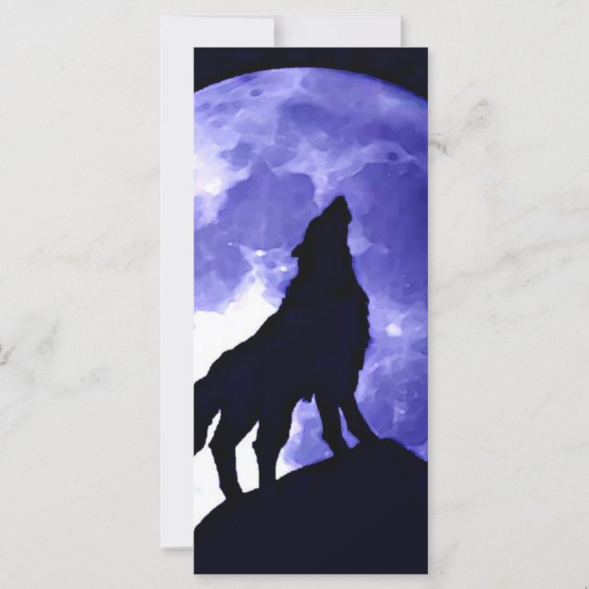 Wolf Howling à Moon (Devant)