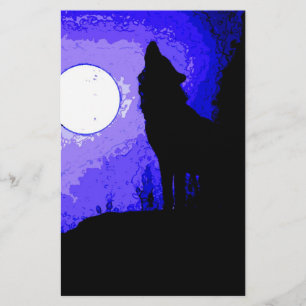 Wolf Howling à Moon