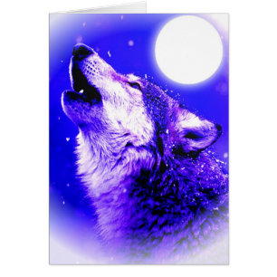 Wolf Howling à Moon