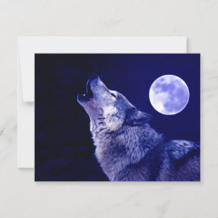 Wolf Howling à Moon